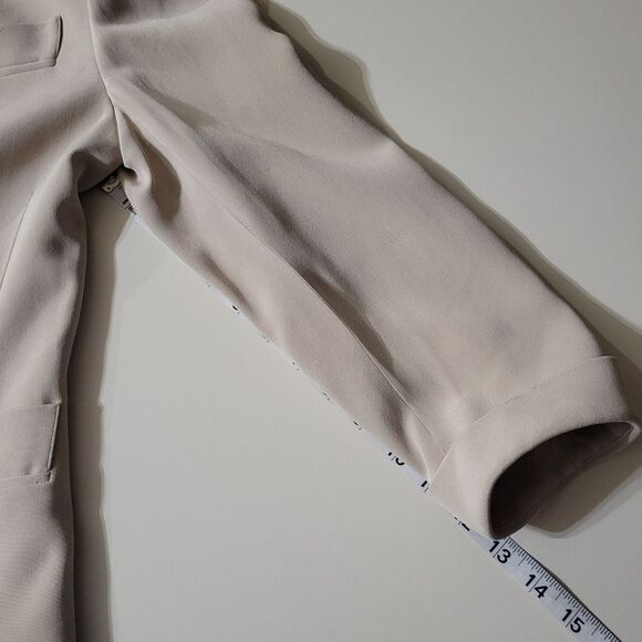 Talbots Women's Creme Silk Fitted Lined Blazer - Picture 6 of 14